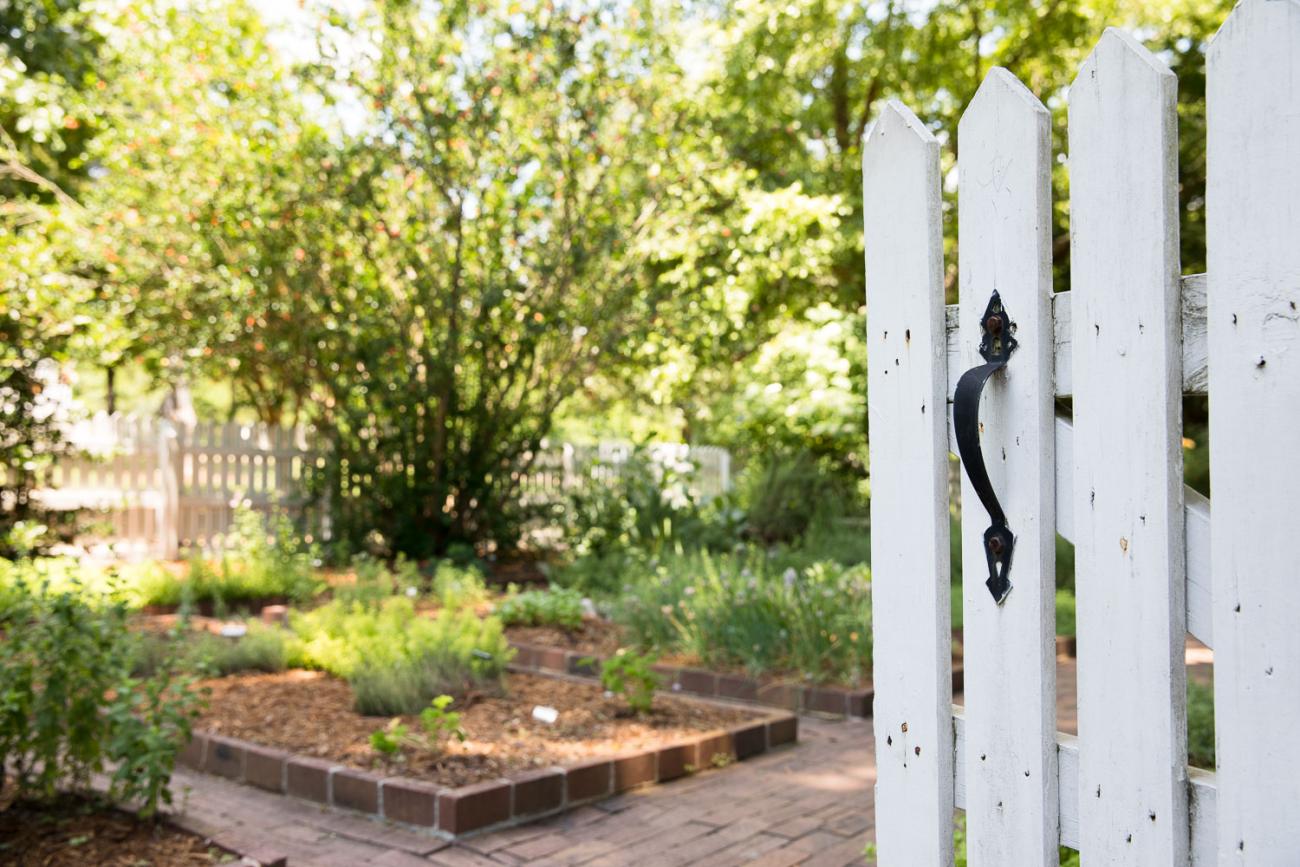 entrance to the kitchen garden at Oak View