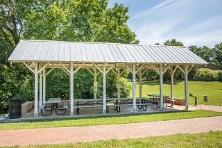 Carya picnic shelter at Historic Oak View