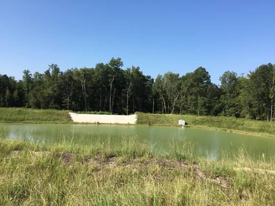 Stormwater detention pond