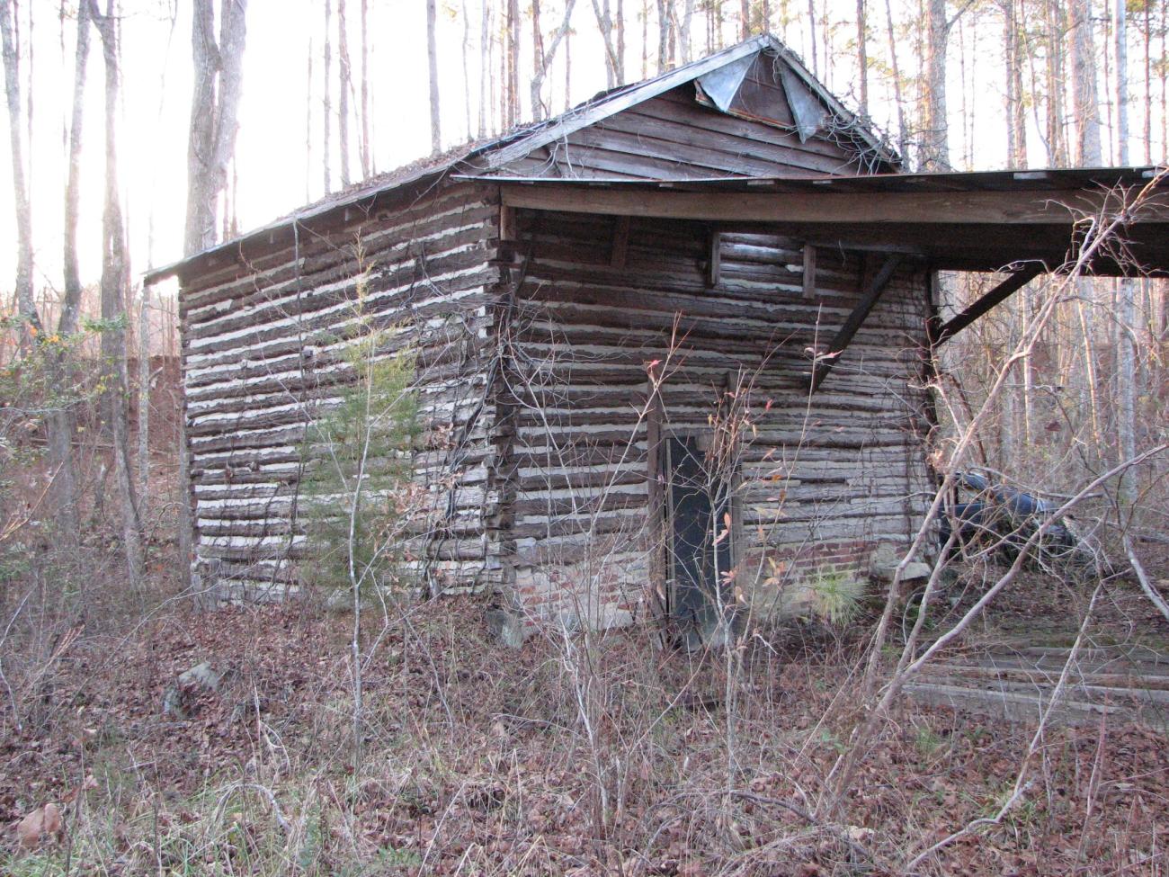 Photo of an old tobacco barn along the Wake County section of the American Tobacco Trail