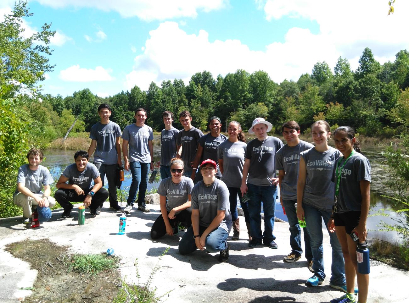 Volunteer group photo after a work day