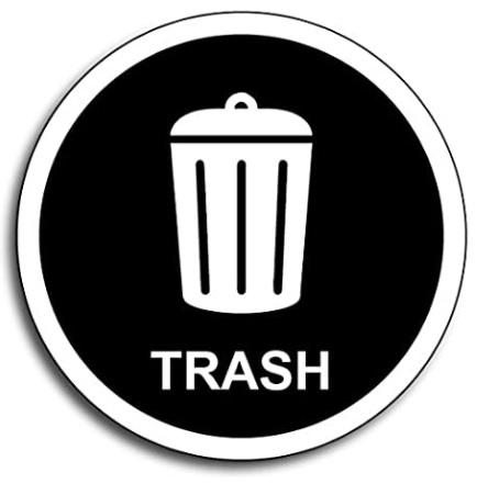 Trash Disposal Landfill Symbol