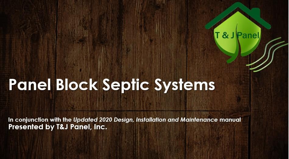 Panel Block Septic System Presentation