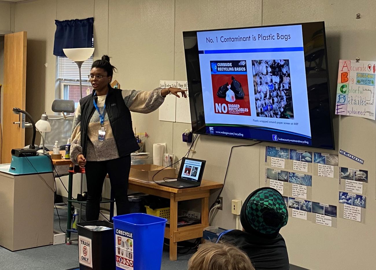 Environmental Educator Presenting at Elementary School