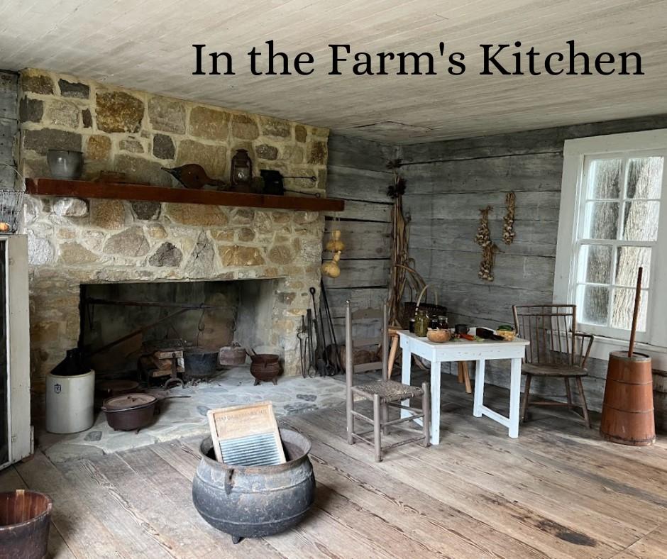 Promotional graphic for Oak View's In the Farm's Kitchen program