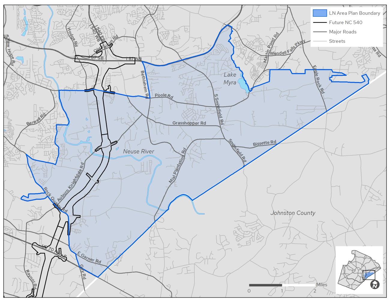 Lower Neuse Area Plan Boundaries