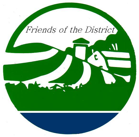 Friends of the District logo, with images of rolling fields and a barn