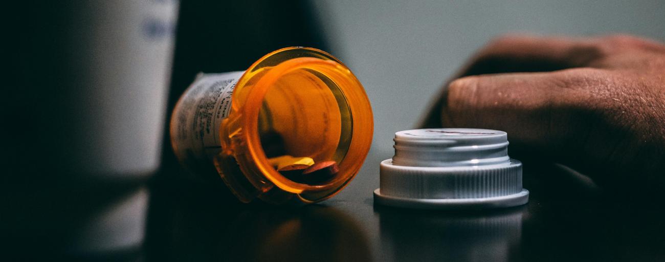 Pills and pill bottle