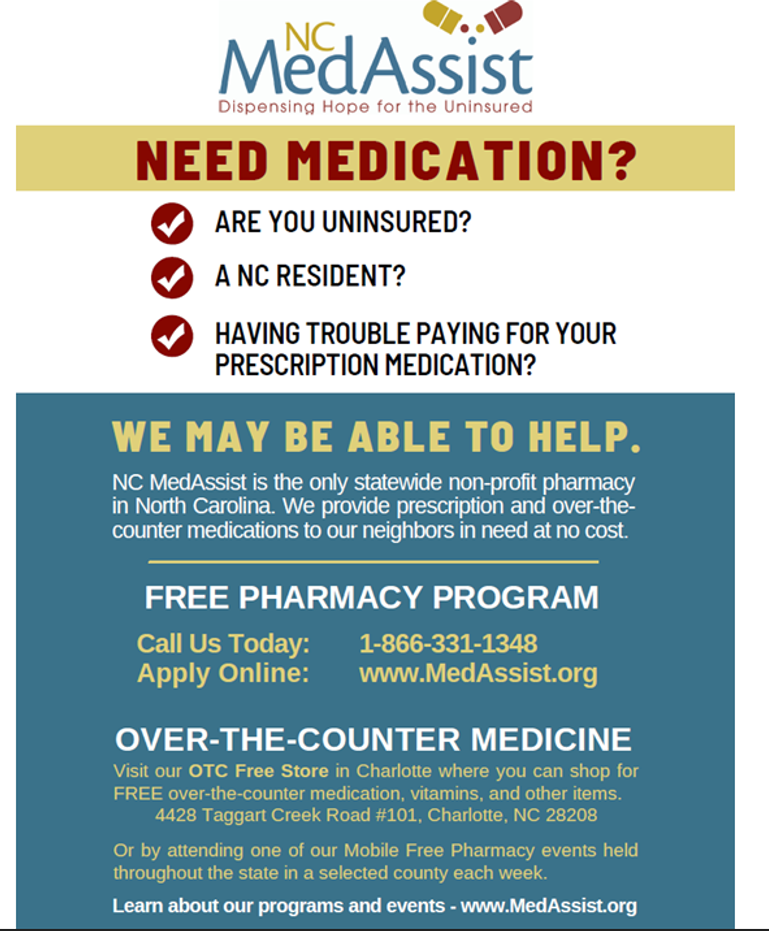 NC MedAssist Flyer