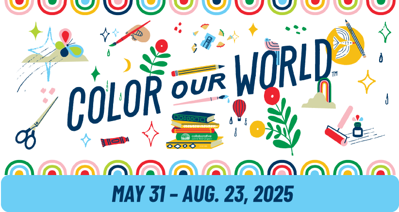 color our world rainbow arches and art supplies