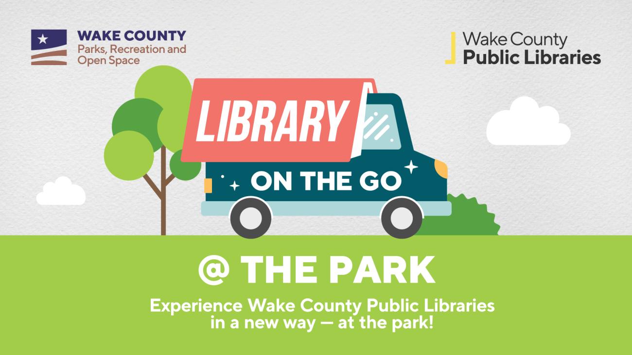 Promotional graphic for the Library on the Go program