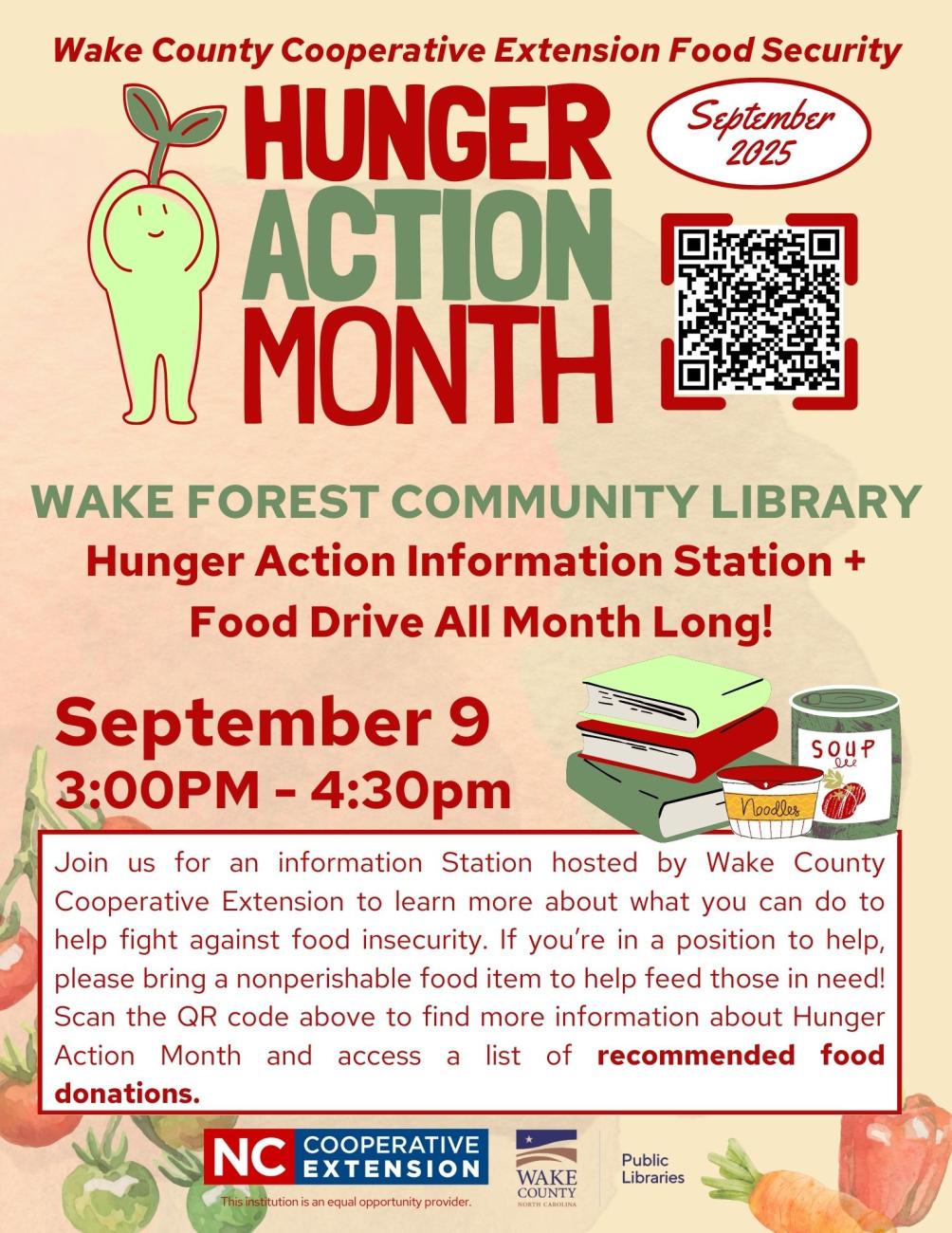hunger action month wake forest flyer