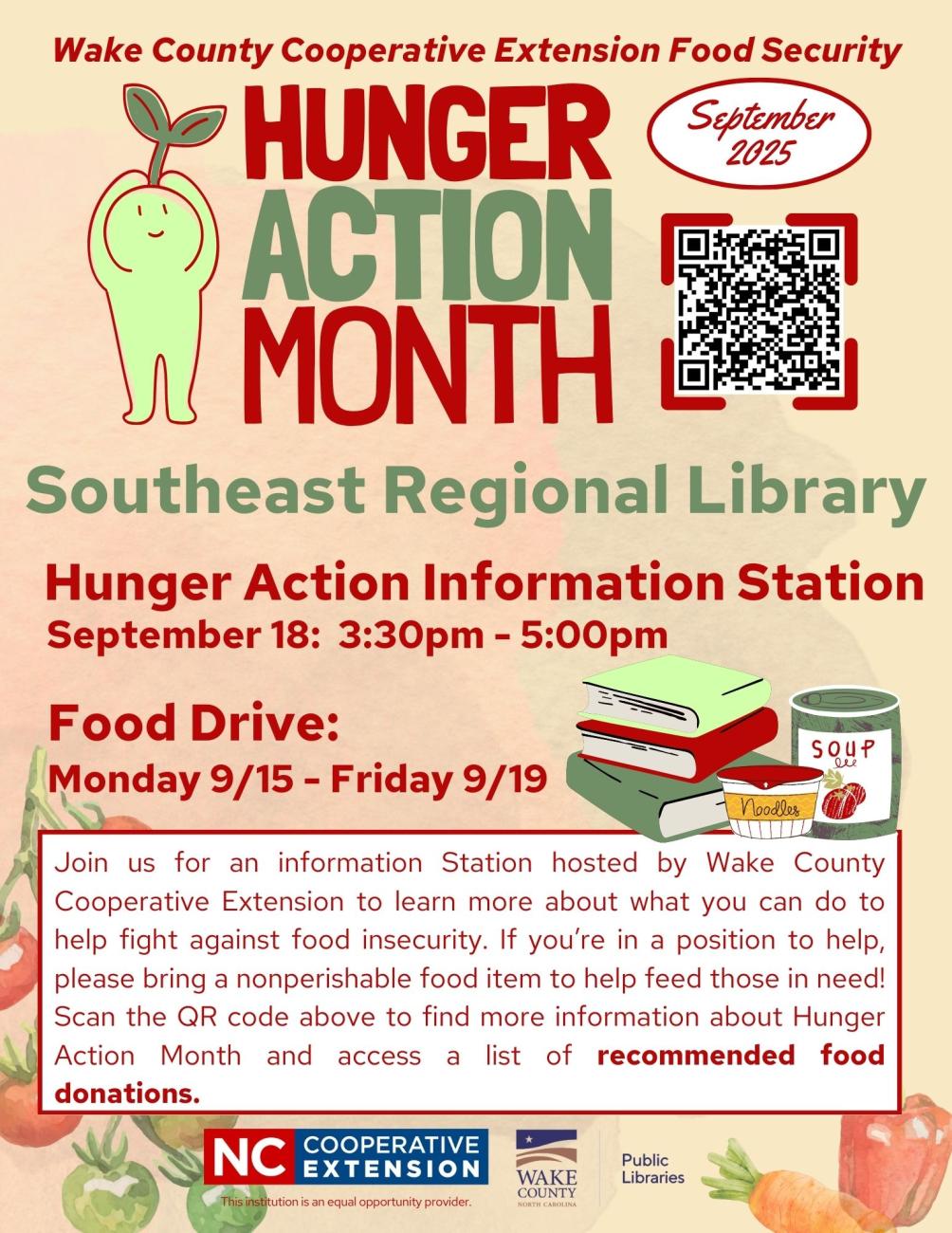 hunger action month southeast flyer