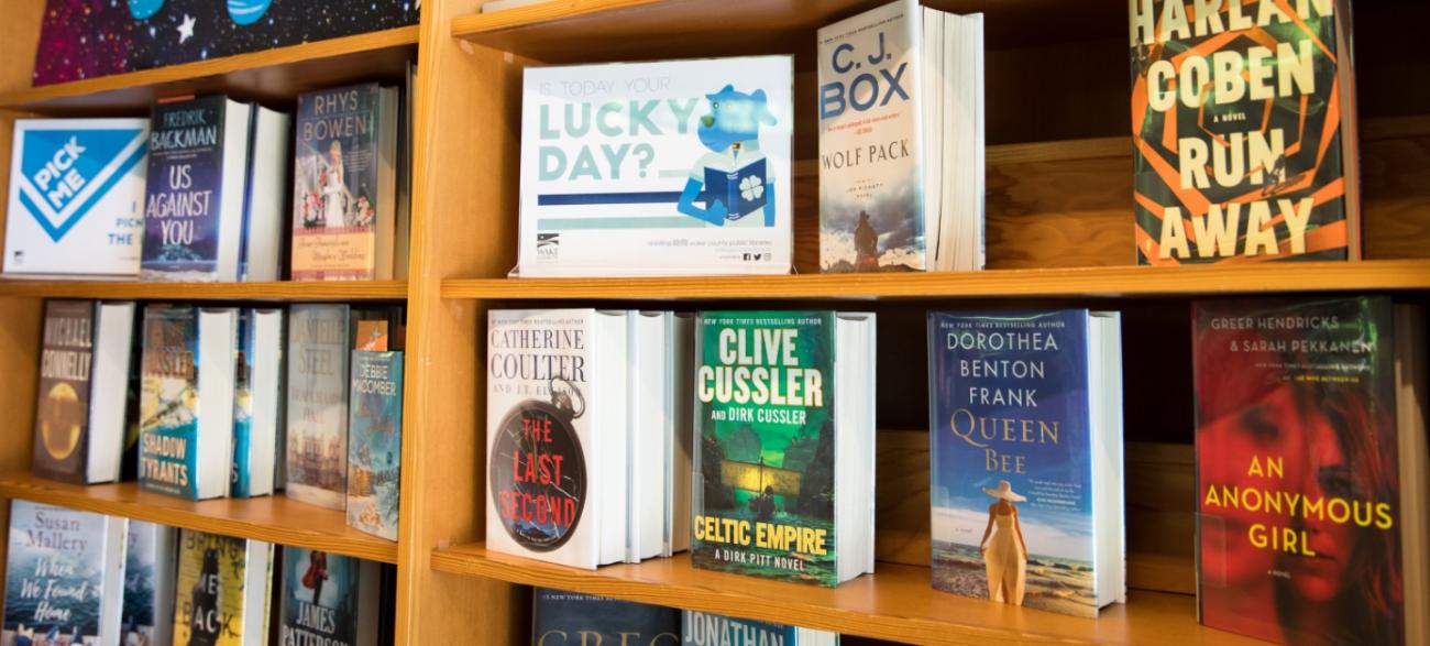 Books on a book shelf