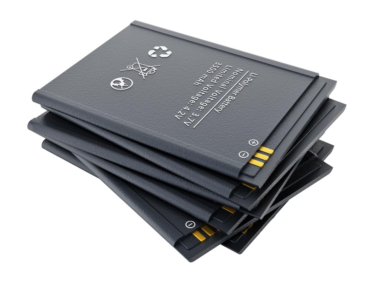 stack of lithium-ion batteries
