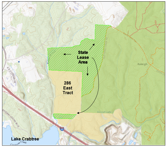 map of Haleys Branch Trails