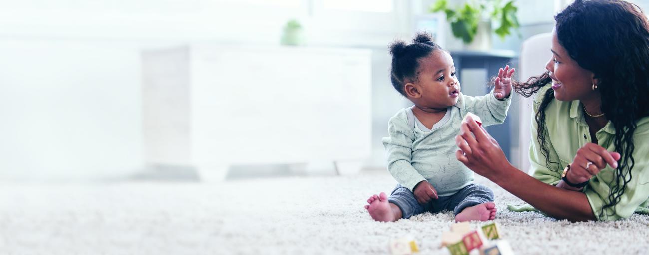 black woman and baby