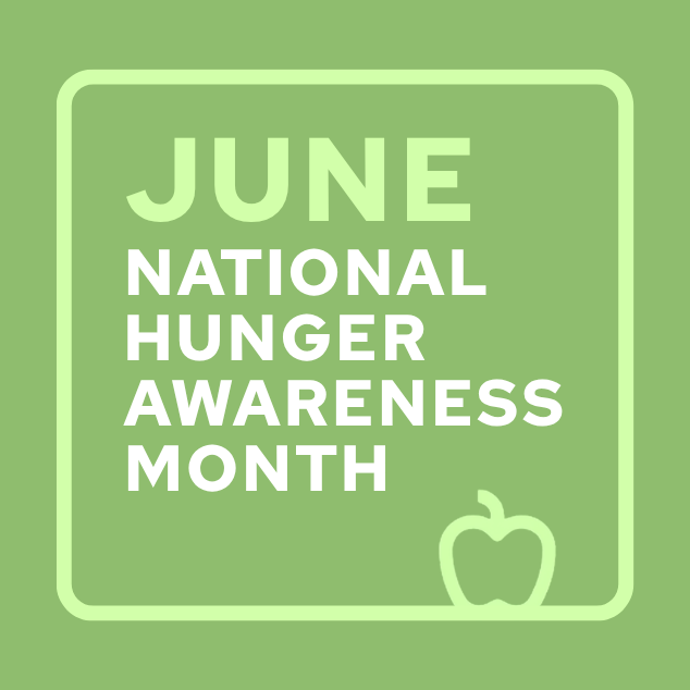Green June National Hunger Awareness Month Logo