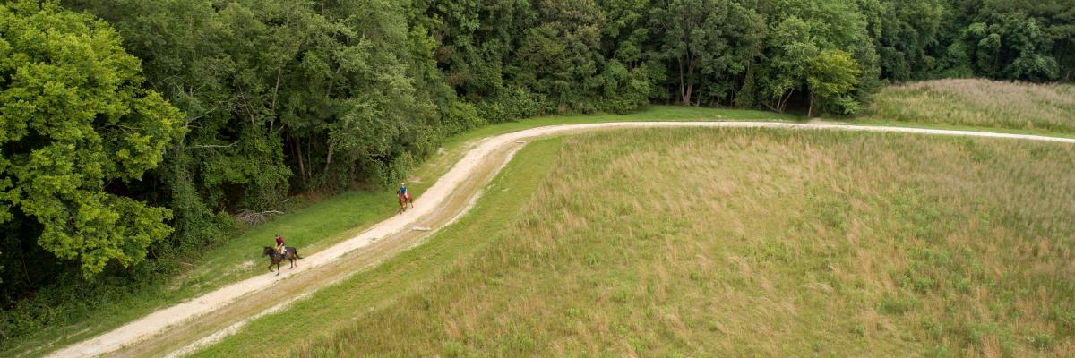 Aerial View of Horse Trails