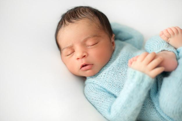 Newborn infant sleeping