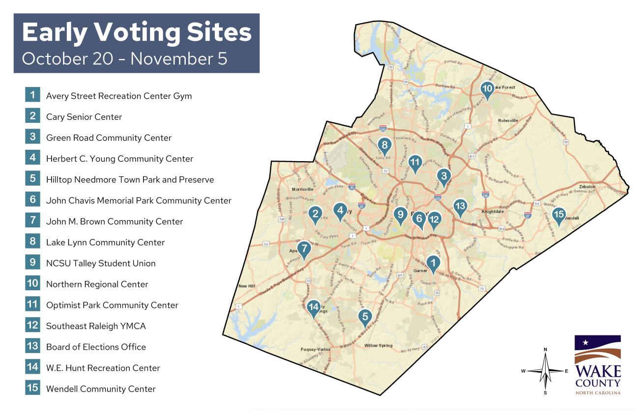 2022 General Election Early Voting Site Map
