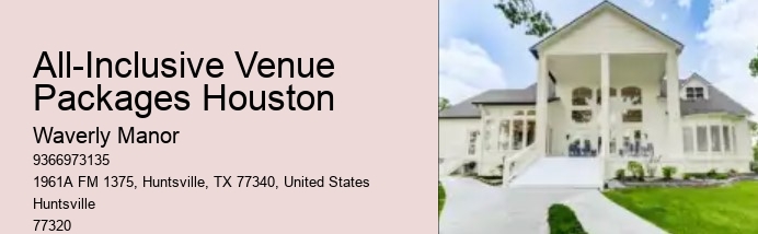 All-Inclusive Venue Packages Houston