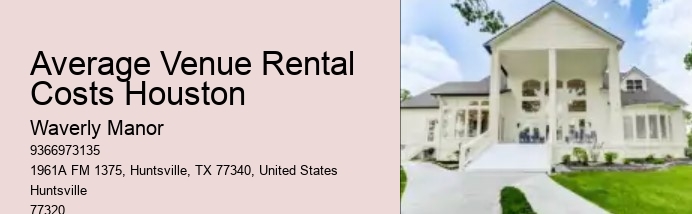 Average Venue Rental Costs Houston