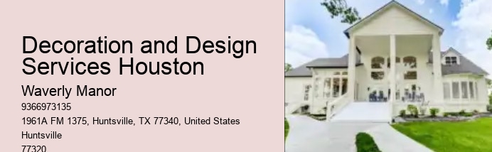 Decoration and Design Services Houston