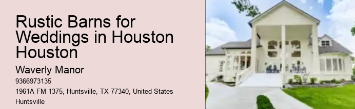 Rustic Barns for Weddings in Houston Houston