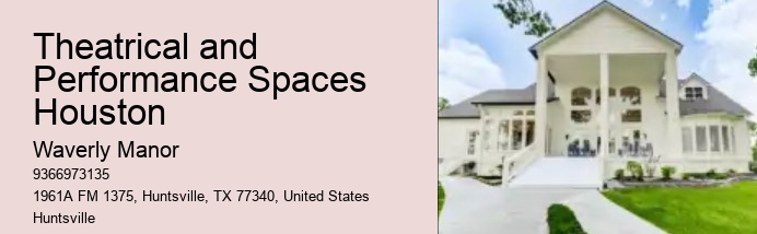 Theatrical and Performance Spaces Houston