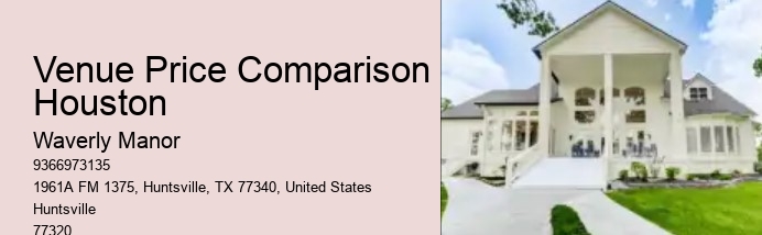 Venue Price Comparison Houston