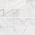 Calacatta Cressa Marble Subway Tile 4x12