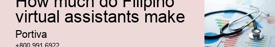 How much do Filipino virtual assistants make