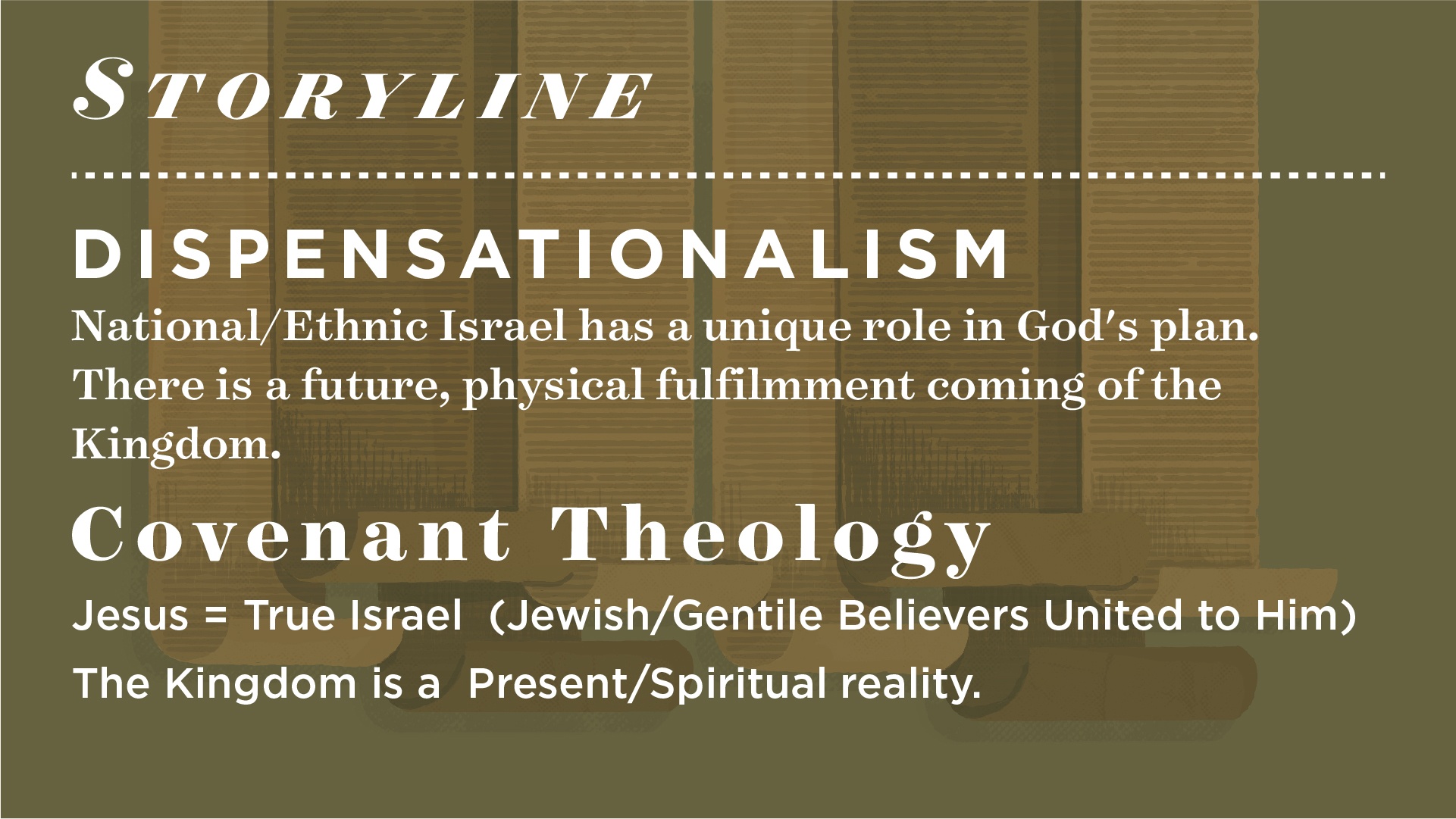 Covenantalism vs. Dispensationalism (part 3): some practical