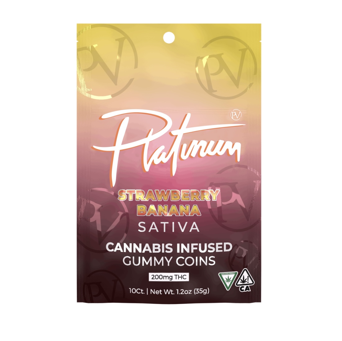 Photograph of product: AU PV: Strawberry Banana 200mg Gummies