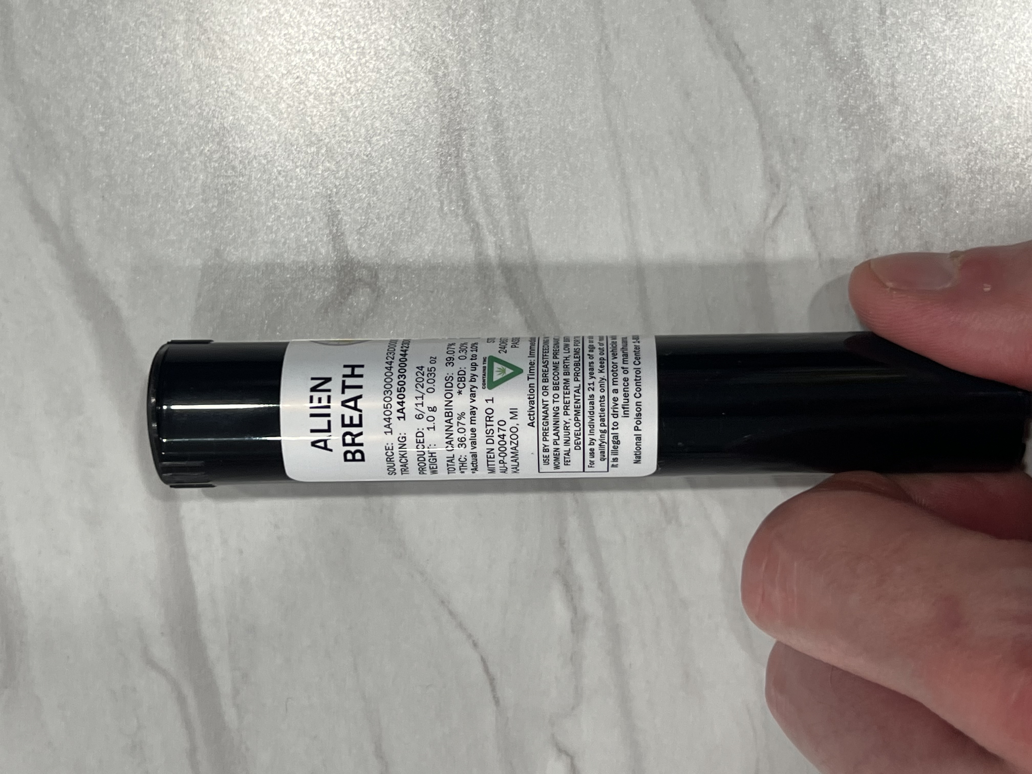 Photograph of product: Alien Breath - Infused Pre-Rolls