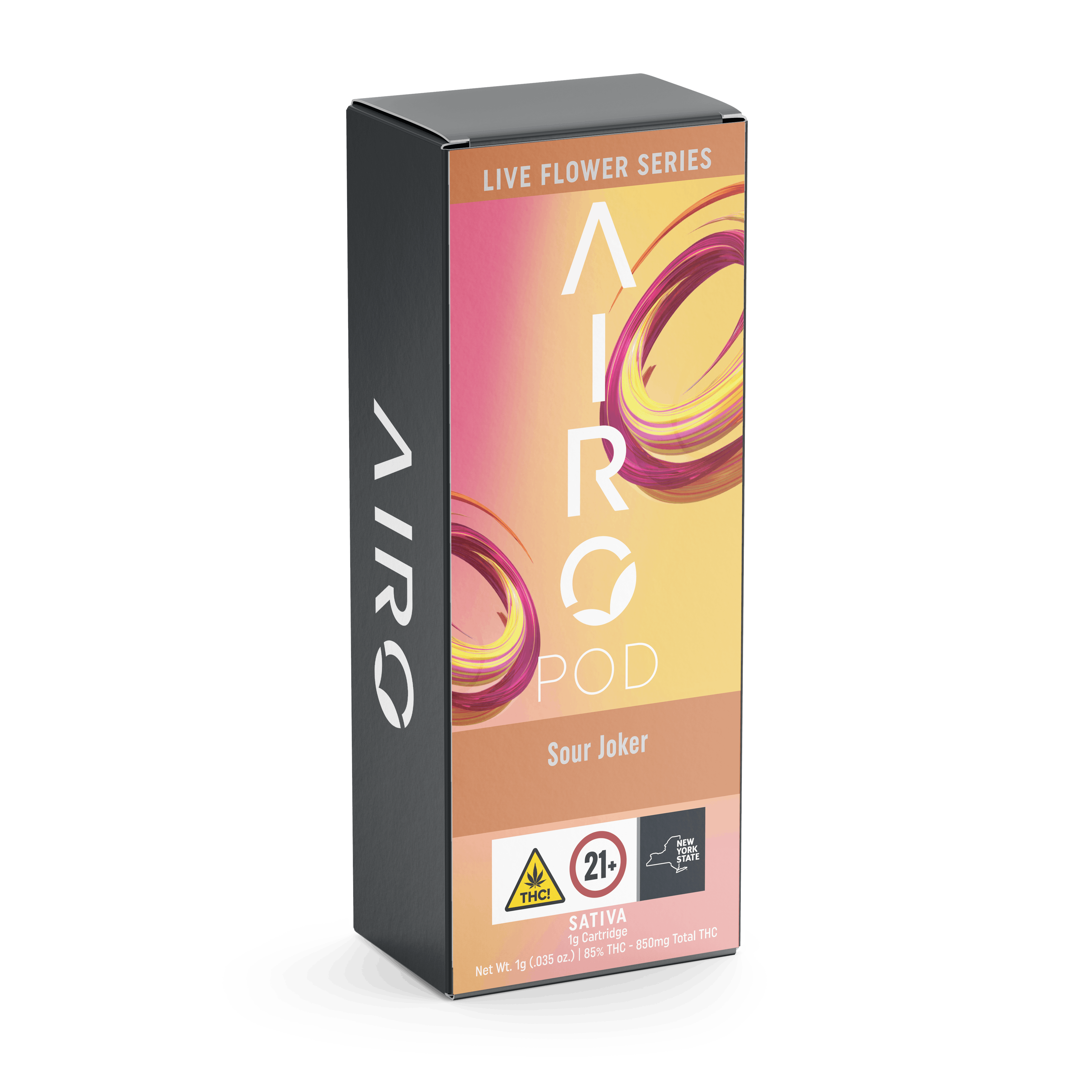 Photograph of product: Airo | Sour Joker | Cartridge | Oui'd | Live Flower