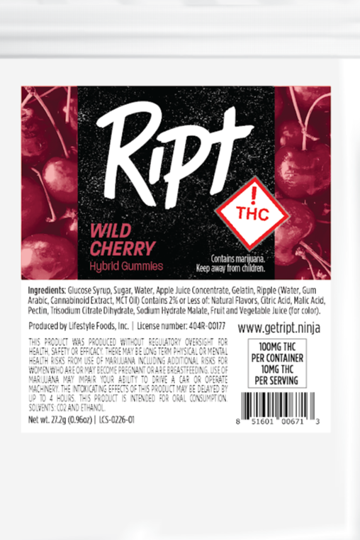 Photograph of product: Ript-Wild Cherry(H)