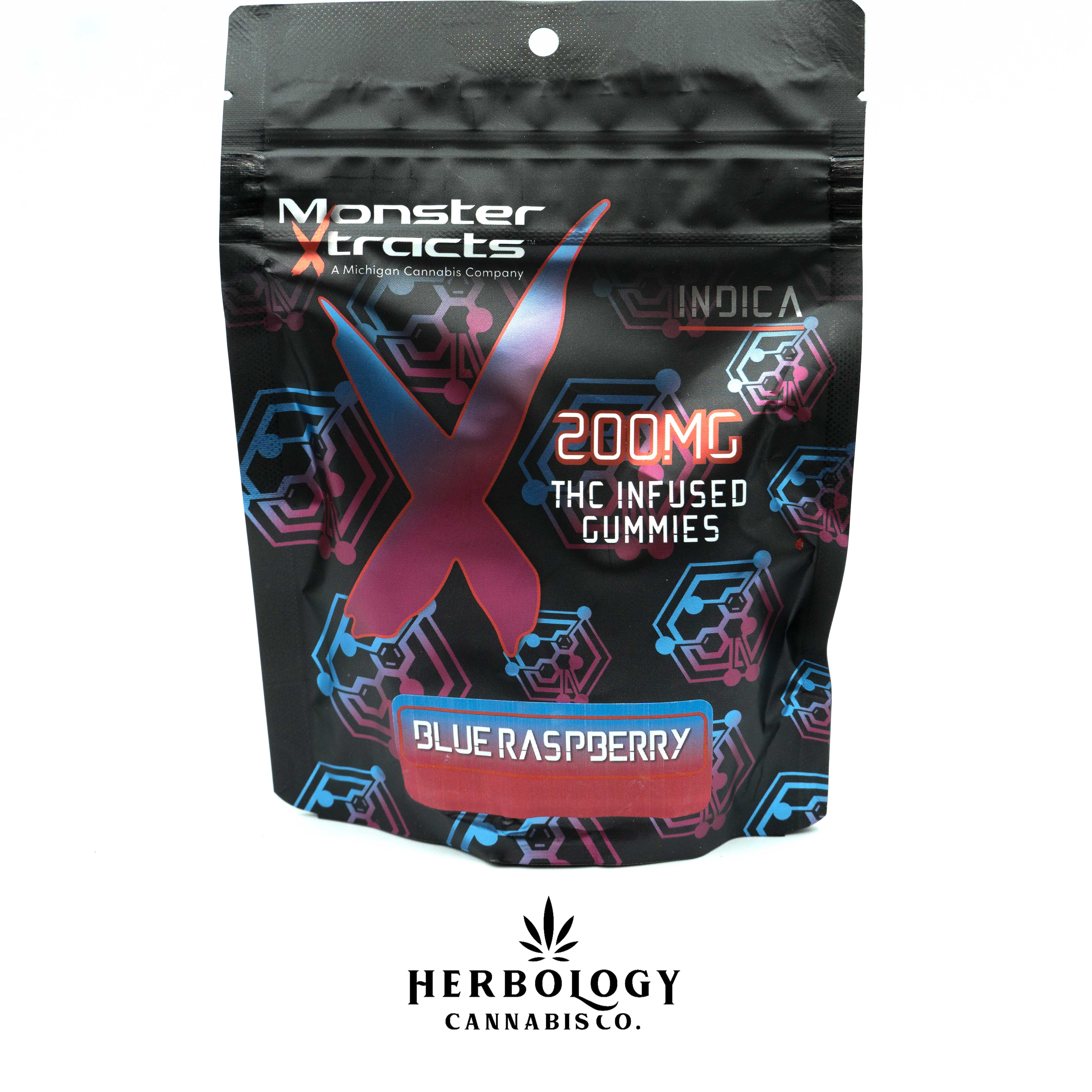 Photograph of product: Monster X | Gummy | Blue Raspberry | 200mg
