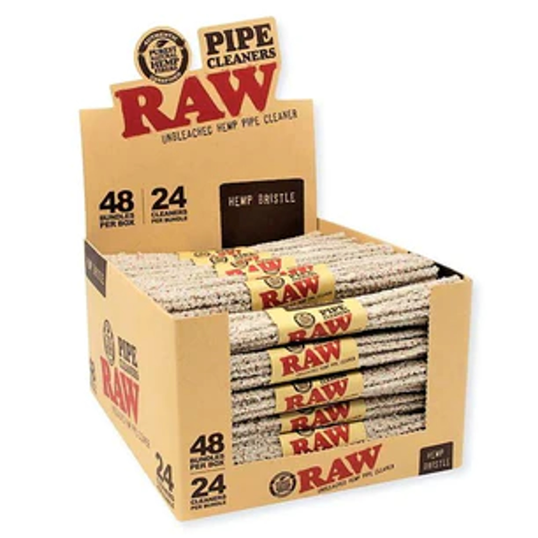 Photograph of product: RAW Hemp Pipe Cleaners-Bristle