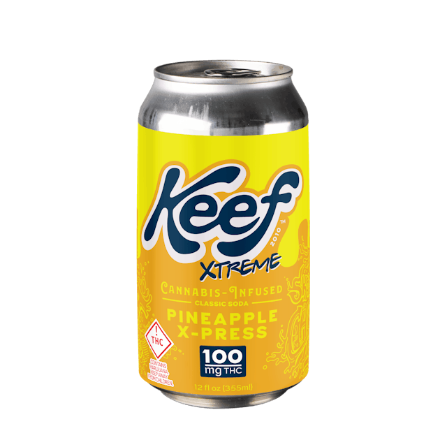 Photograph of product: Keef Classic Soda Pineapple X-Press | 100mg