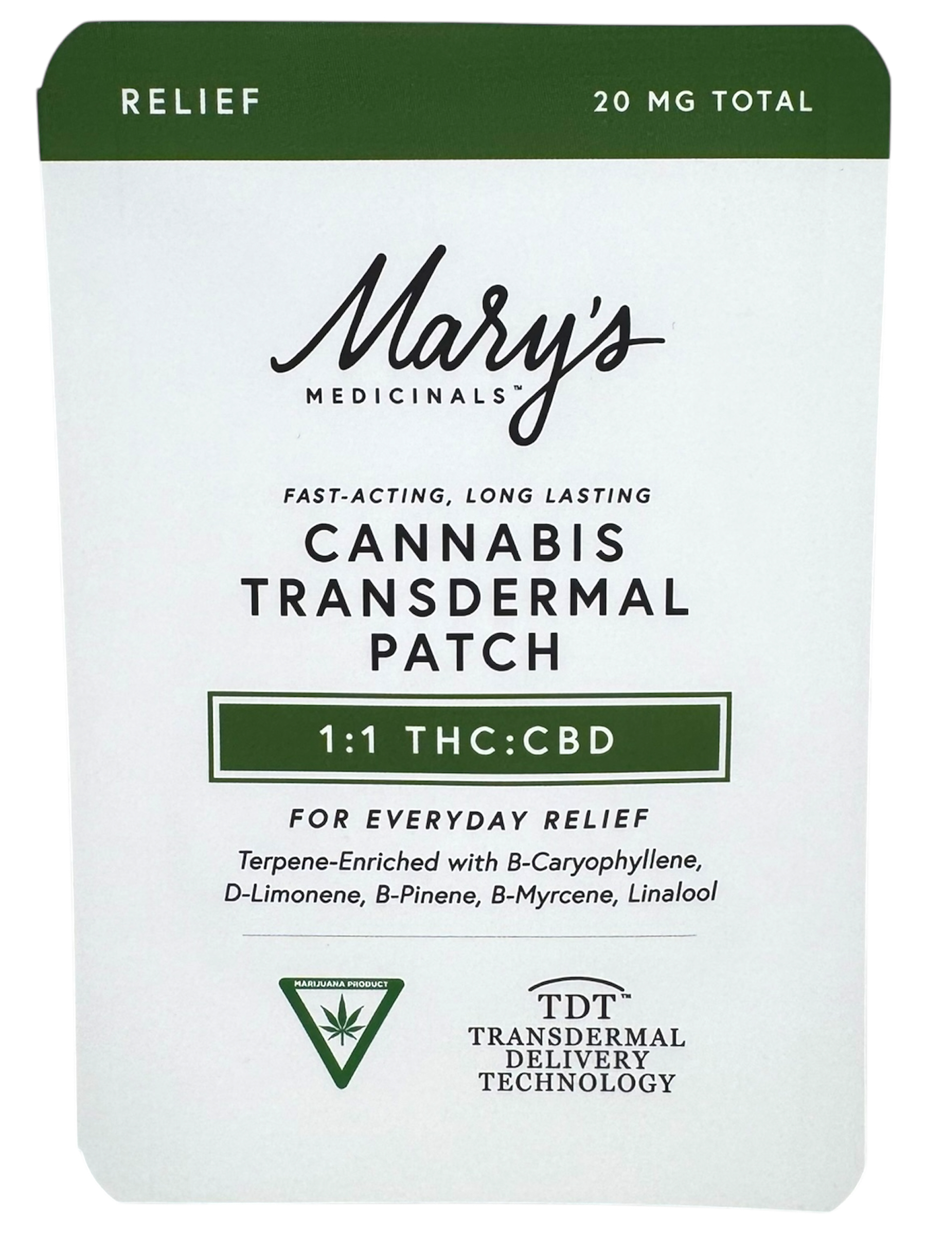 Photograph of product: 10mg Thc 10mg Cbd Relief Transdermal Patch