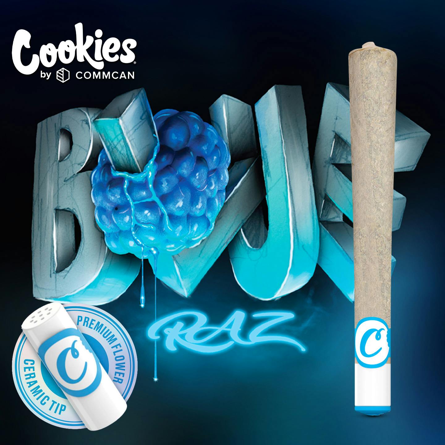 Photograph of product: Blue Raz Pre-Roll Ceramic Tip