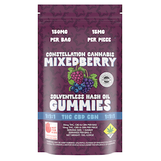 Photograph of product: Mixed Berry TH-oui:CBD:CBN au chocolat-Oil Gummies, 5-Pack