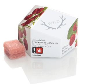Photograph of product: Wyld - Strawberry Gummies 20:1 100mg - 