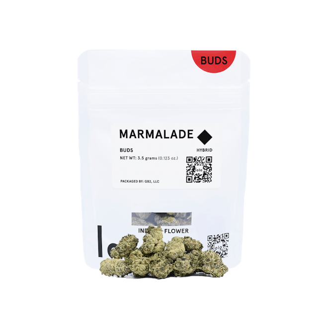 Photograph of product: Marmalade (H) - 3.5g Buds Bag - Retail
