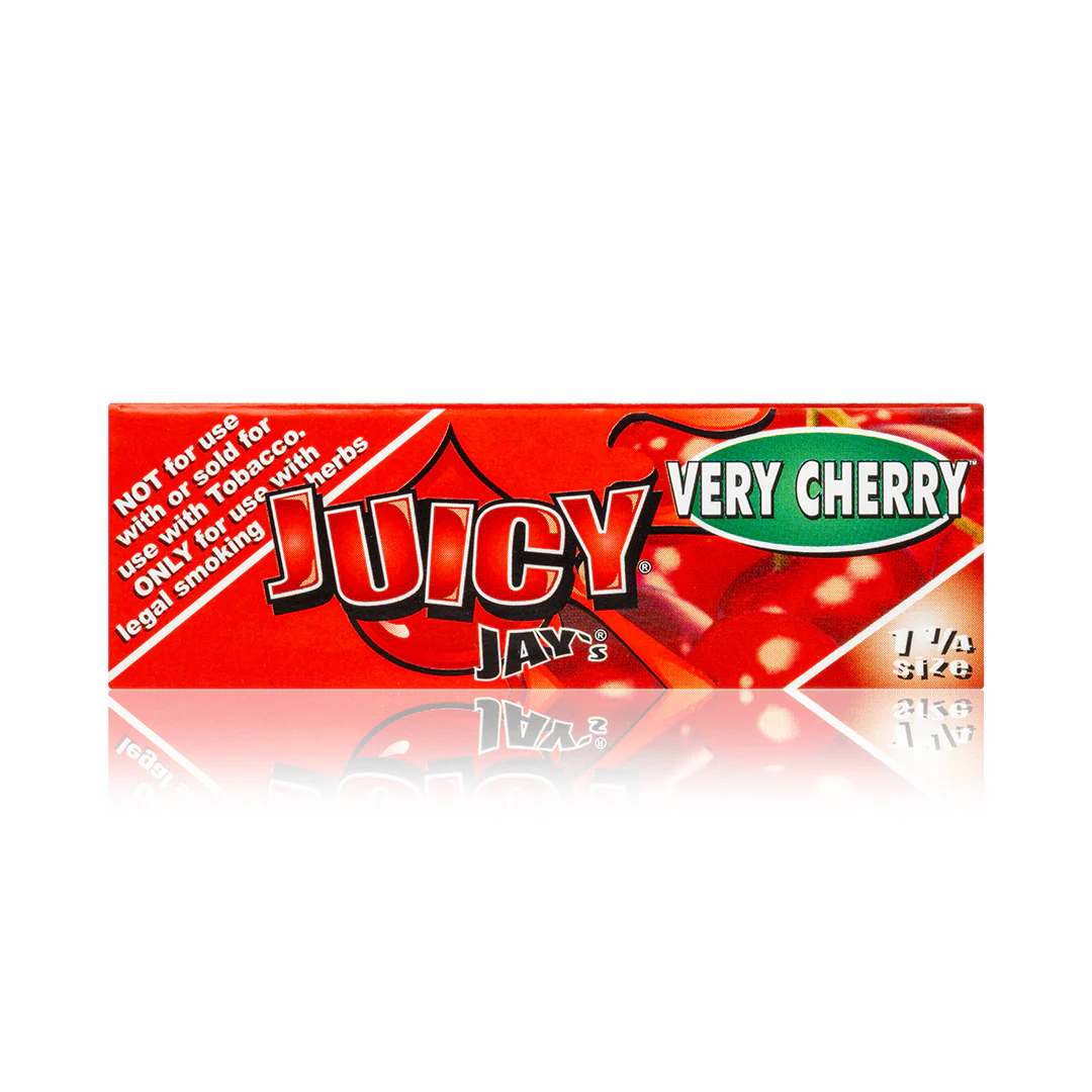 Photograph of product: Juicy Jay's | Very Cherry | Rolling Paper | 1 1/4 Size