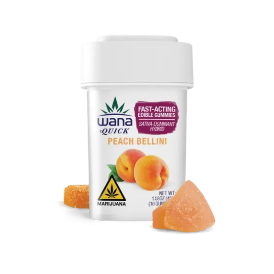 Photograph of product: Peach Bellini | Quick Gummies | 10mg