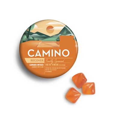 Photograph of product: Camino | Freshly Squeezed (H) "Recover" THC/CBG 1:2 20pk/100mg Gummies