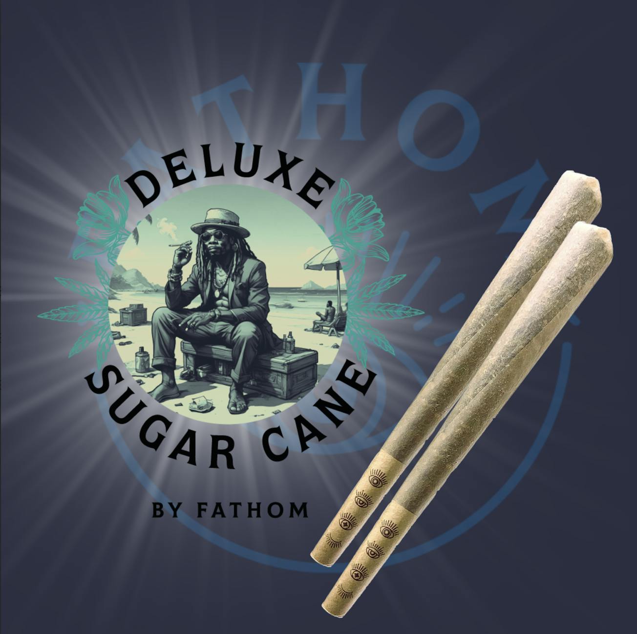 Photograph of product: Fathom - Deluxe Sugar Cane - 2pk x 0.5g Prerolls